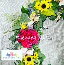 Load image into Gallery viewer, Handmade Luxury Yellow and Pink 40cm Wreath