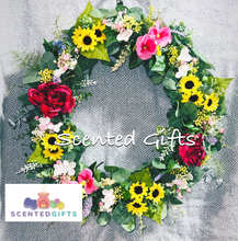 Load image into Gallery viewer, Handmade Luxury Yellow and Pink 40cm Wreath