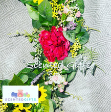 Load image into Gallery viewer, Handmade Luxury Yellow and Pink 40cm Wreath