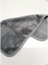 Load image into Gallery viewer, Erase Your Face cleansing cloth, a makeup remover like no other! This cloth has the ability to remove all types of cosmetics, including waterproof mascara without using harmful chemicals or synthetic makeup removers. With just warm water each cloth will remove the toughest makeup and will be sure to give you a fresh clean feeling. grey