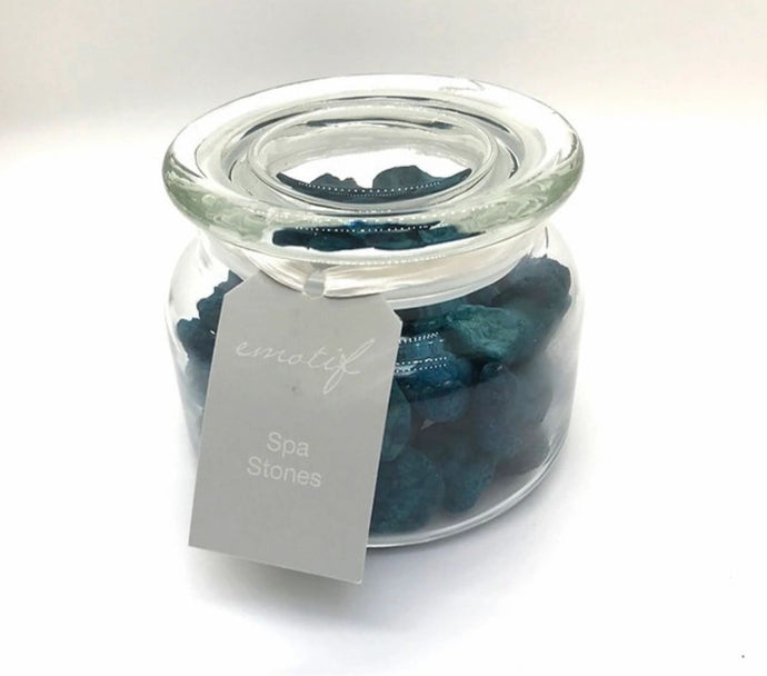 Aromatherapy SPA STONES  Natural Italian lava rock infused with anti-viral organic and natural essential oils to help uplift your mood and add a positive ambience to your home. includes bergamot, patchouli, grapefruit, eucalyptus, neroli, jasmine, geranium, nutmeg, basil, mimosa, lemon.