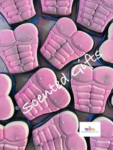 Load image into Gallery viewer, Bath time boyfriend bath bomb “Bath time boyfriend” is a jumbo six pack shaped bath bombs with painted detail and coloured embeds inside. Scented in the delicious sexy just for men (creed aftershave dupe) …….put the candles on, relax and close your eyes……..dream of that gorgeous man with the six pack, right there with you…….