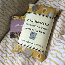 Load image into Gallery viewer, Flax Eye Lavender Eye Pillow A flax seed eye mask, reach for the stars sleep mask, lavender eye pillow, aromatherapy herbal night mask, relaxation pillow, gift for her, vegan yoga gift. Holistic