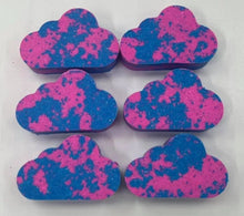 Load image into Gallery viewer, Luxury Mini Cloud Bubble Bar Bubble Bars bring a modern twist on classic bubble bath. Simply crumble half a bar under a running hot tap, and swish, swish, swish for clouds of bubbles! literally. Save the other half for next time in a cool, dry place. Scented in sugar rush, baby powder, Parma Violet and fruit salads. A range of bright colours.