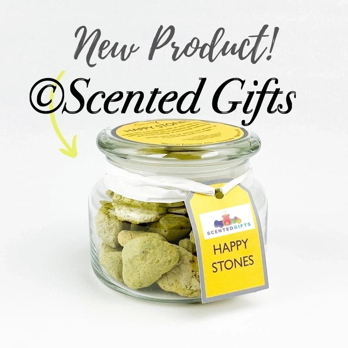 Happy Aromatherapy Stones  Natural Italian lava rock infused with an intricate blend of freshly cut grass, vanilla, frankincense and 5 other uplifting essential oils to enhance positive mood and boost feelings of emotional wellbeing. HOLISTIC