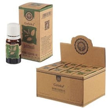 Load image into Gallery viewer, Goloka Essential Oils Bottle Of 10ml Essential Oil Made From Natural Suitable For Use in Humidifier Mist Diffusers. As with All Essential Oils, Please Take Care To Use Safely and To Only Use Oils Appropriate For The Environment (Children, Pets etc...) lemongrass, ginger, patchouli, ylang ylang, bergamot, orange, lavender, eucalyptus.