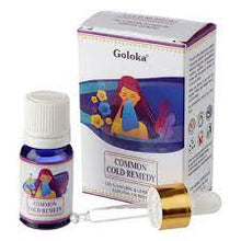 Load image into Gallery viewer, Goloka Essential Blend Oils Stunningly Fragranced Aroma Oil Which Fills Your Home With A Wonderful And Long Lasting Aroma. These are safe to use in burners, plug in and humidifiers. Brand: Goloka Material: 100% Pure Essential Oil Packaging: 10ml Bottle with Pipette Vegan: Yes Cruelty Free: Yes Child Labour Free: Yes choice of:decreased anxiety energising anti depression. common cold.