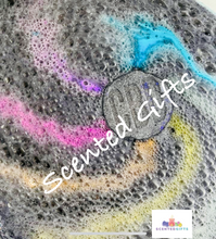 Load image into Gallery viewer, CBD bath bomb 100mg CBD isolate bath bombs with HIDDEN embeds for bath art.