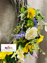 Load image into Gallery viewer, Handmade Luxury Spring Half 60cm Wreath