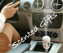 Load image into Gallery viewer, Aroma Mist Diffuser Car Plug-In Electric Car Air Freshener Humidifier Atomiser, touch sensitive and use with fragrance oil.