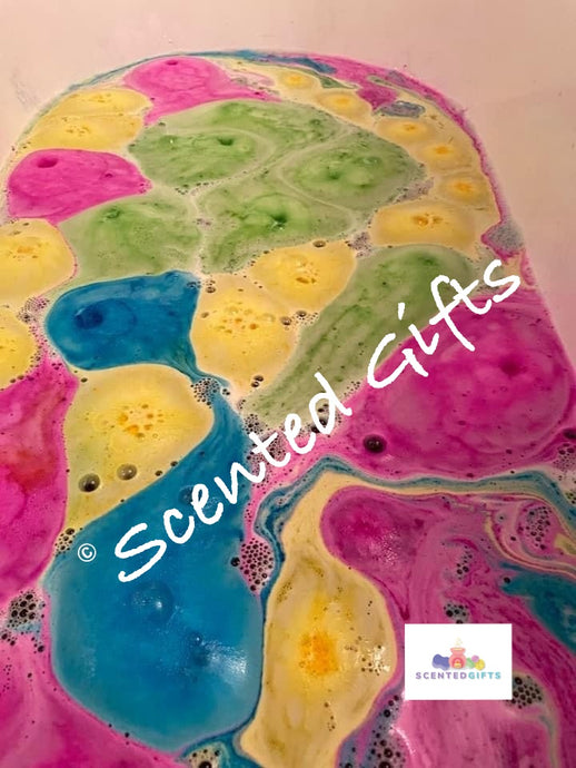 Mini multi Coloured mini confetti bricks. bath art