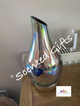 Load image into Gallery viewer, Starry Night Aroma Humidifier Diffuser UK Mains Powered, Ultrasonic Humidifier In a Stunning Silver Glass Mosaic Design - Simply Add Water And Oil To The Tank And See It Quickly Vaporise Into a Cool, Dry Scented Mist Perfect for Use With fragrance and Essential Oils For Aromatherapy. With All Essential Oils, Please Take Care To Use Safely and To Only Use Oils Appropriate For The Environment (Children, Pets etc...).