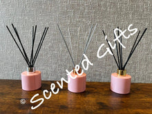 Load image into Gallery viewer, Room Diffusers &amp; refills options. There are many benefits to Reed Diffusers, our stems have a clear channel which allows the fragrance oil to be carried up the stem and released into the air.  Scented in perfumes, aftershaves, inspired scents.
