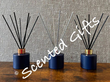 Load image into Gallery viewer, Room Diffusers &amp; refills options. There are many benefits to Reed Diffusers, our stems have a clear channel which allows the fragrance oil to be carried up the stem and released into the air.  Scented in perfumes, aftershaves, inspired scents.
