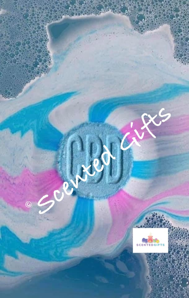 CBD hidden colour bath bomb